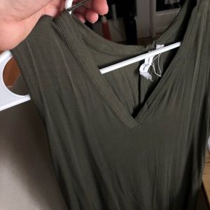 Soft olive tunic